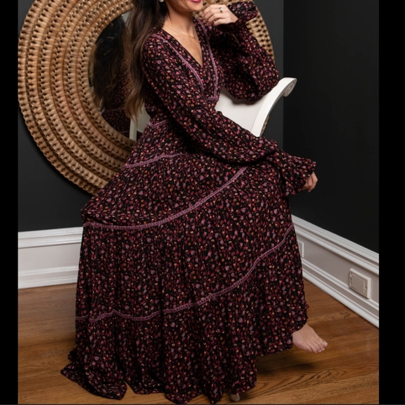 Free People Retro Floral Maxi Dress - Picture 10 of 14